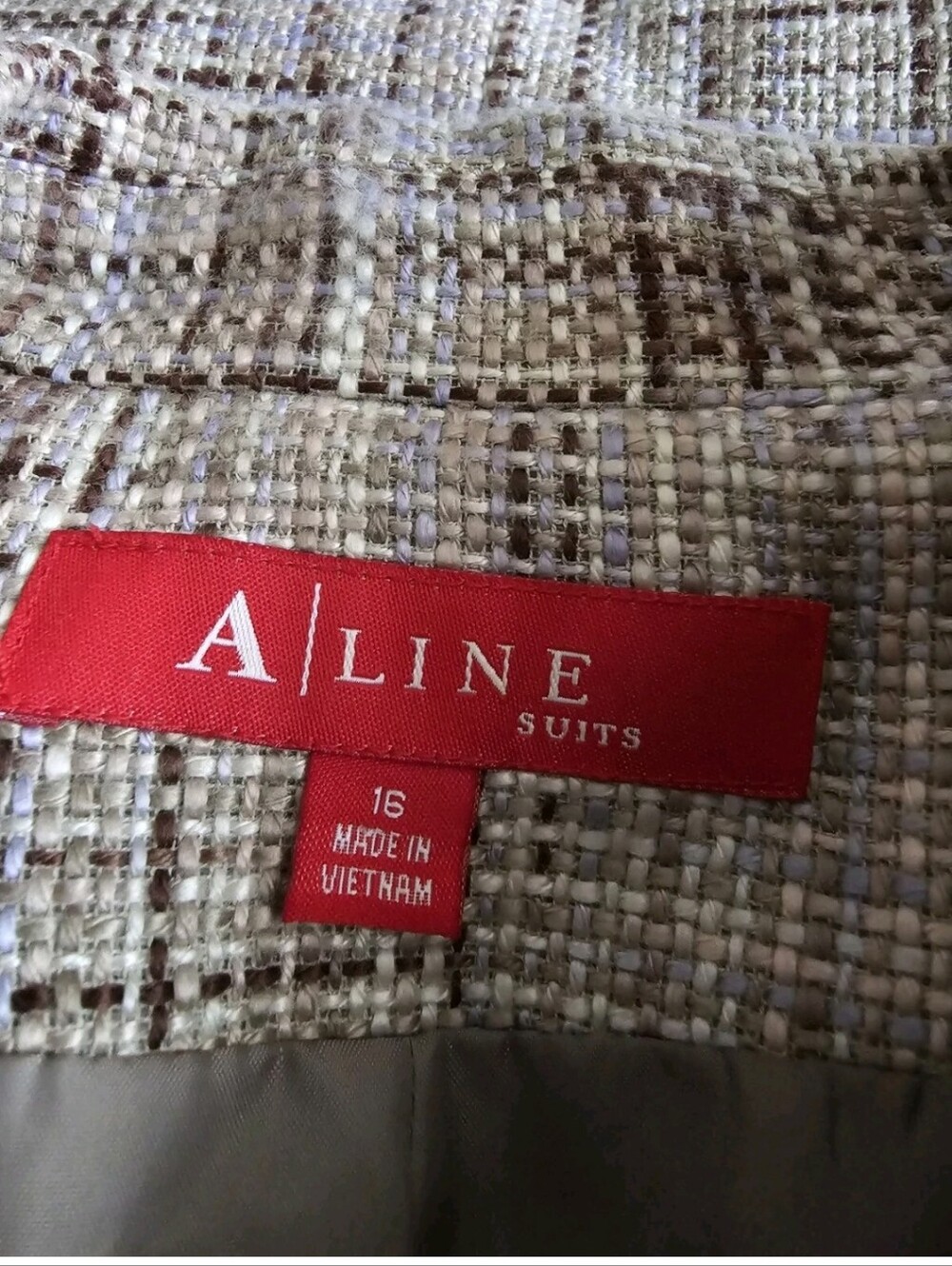 A Line Suits Tweed Coat Women's Size 16 - Picture 6 of 7
